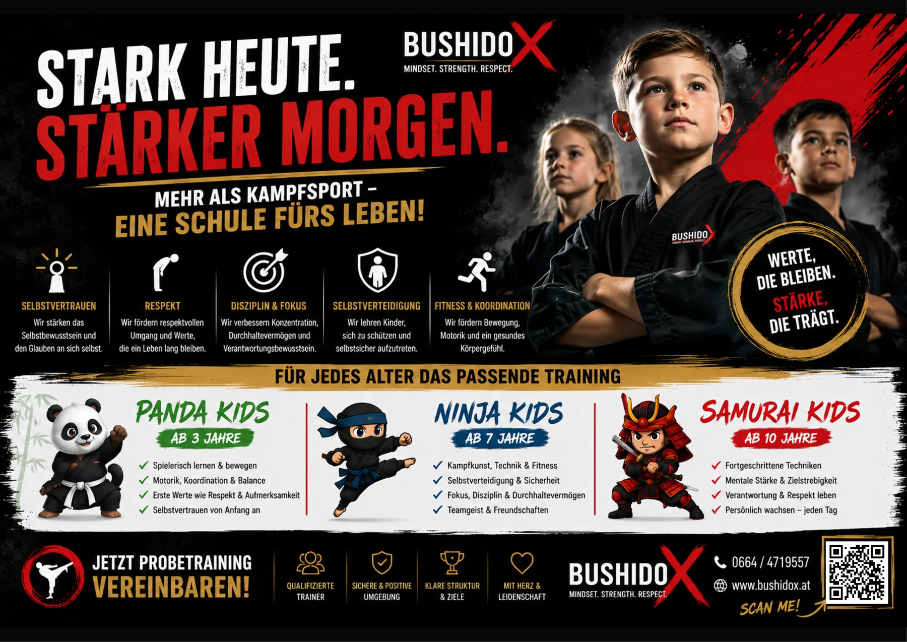BushidoX Graz Kids &Uuml;bersicht